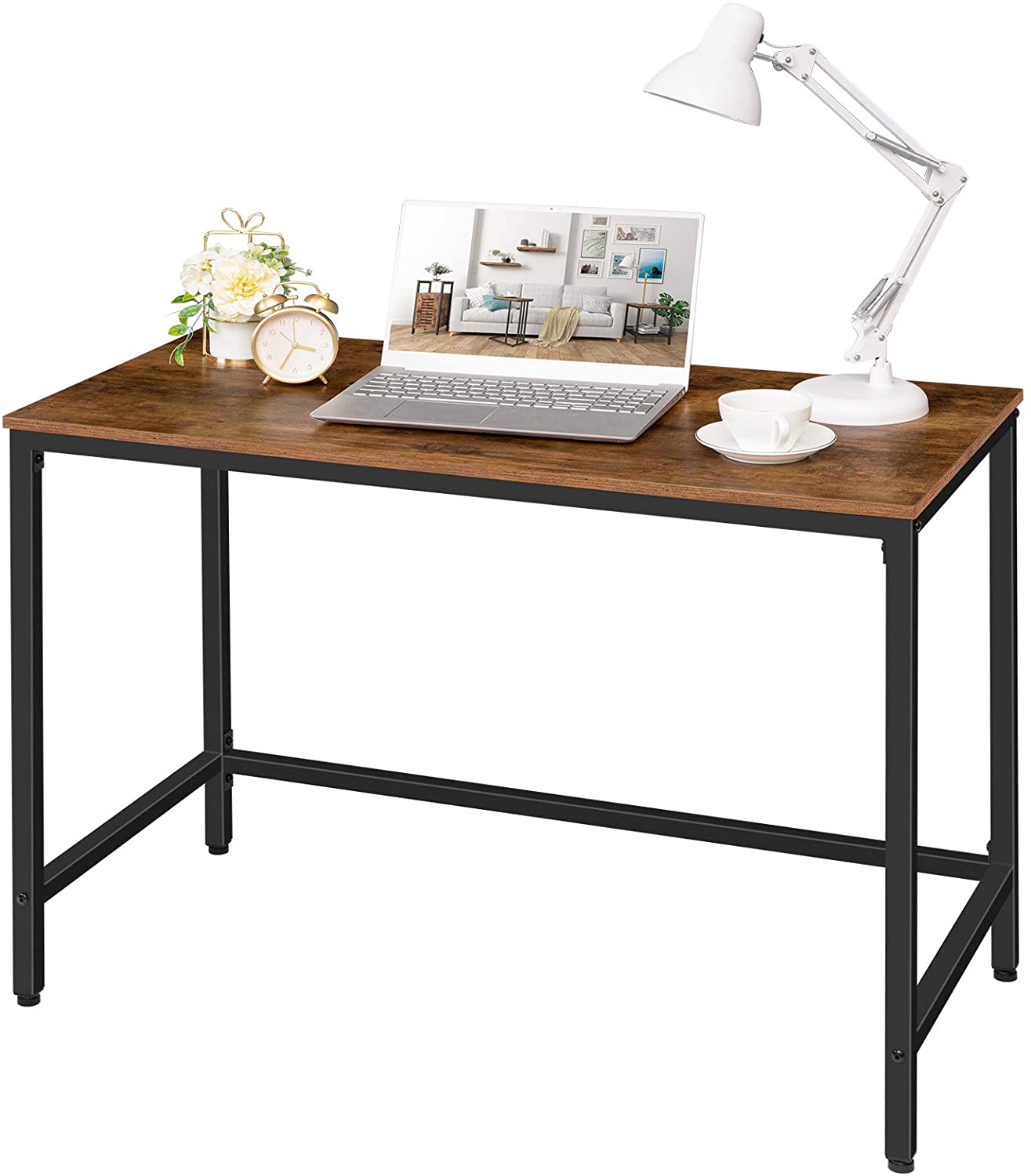 pad Tegen boog Bureautafel - kleine computertafel - industriële stijl - 100 x 50 x 75 cm -  FurniLux
