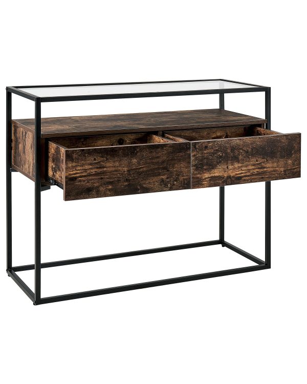 Sidetable met lades Echo - glas - 120x40x80 - Afbeelding 6