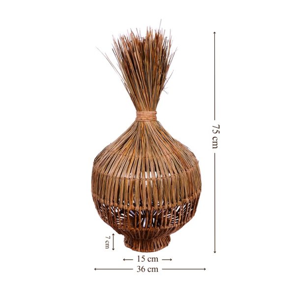 Furnilux - Hanglamp van mendonggras  – Handgemaakt, Duurzaam & Sfeervol - Afbeelding 5