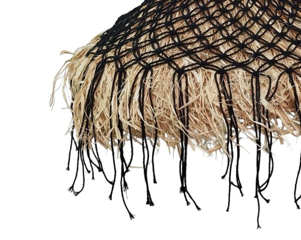 Furni-SISAL – Handgemaakte Raffia Hanglamp Ø50 cm - Boho Natuurlijke Verlichting - Afbeelding 2