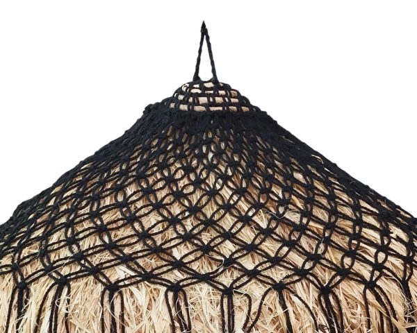 Furni-SISAL – Handgemaakte Raffia Hanglamp Ø50 cm - Boho Natuurlijke Verlichting - Afbeelding 4