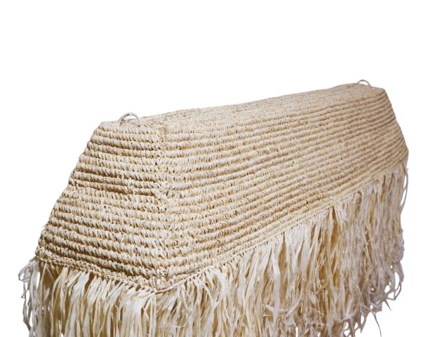 Furni-Handgemaakte Hanglamp van Sisal en Rafia – Langit 410 - Natuurlijke Boho Plafonnière -XXL 120 x 30 x 25 cm - Afbeelding 2