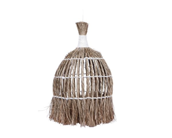 furnilux - Handgemaakte XXL Hanglamp van Mendonggras  – Duurzaam & Natuurlijk Design - 60 x 60 x 90 cm