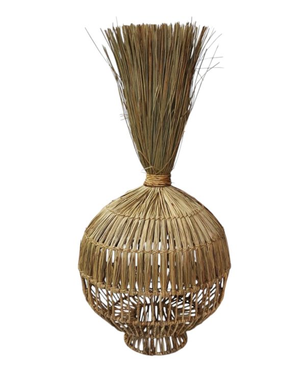Furnilux - Hanglamp van mendonggras  – Handgemaakt, Duurzaam & Sfeervol - Afbeelding 4