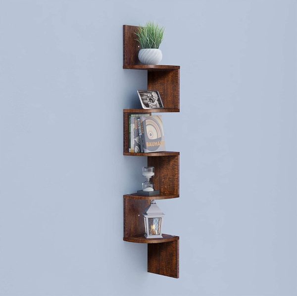 Wandrek Bolt - Bruin - 19,5x19,5x123 cm - Afbeelding 4