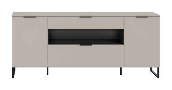 Noida dressoir kasjmier NB zwart NB - Afbeelding 2