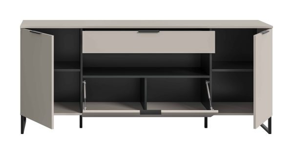 Noida dressoir kasjmier NB zwart NB - Afbeelding 3