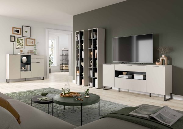 Noida dressoir kasjmier NB zwart NB - Afbeelding 4