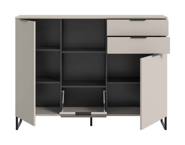Noida highboard kasjmier NB zwart NB - Afbeelding 3