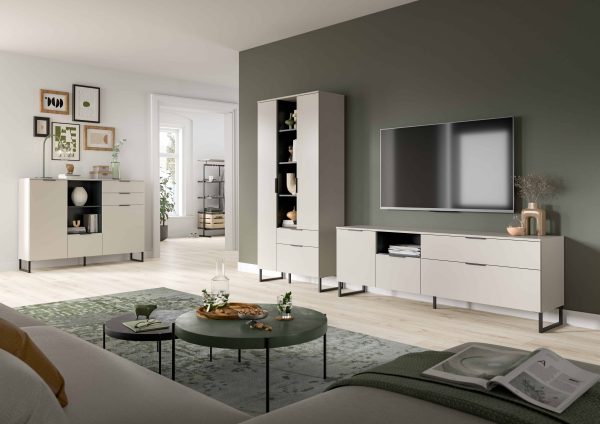 Noida highboard kasjmier NB zwart NB - Afbeelding 4