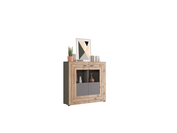 Freno highboard grijs Nox Eiken NB