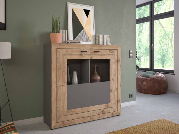 Freno highboard grijs Nox Eiken NB - Afbeelding 5