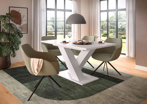 Motion uitschuifbare eettafel wit NB wit NB - Afbeelding 3
