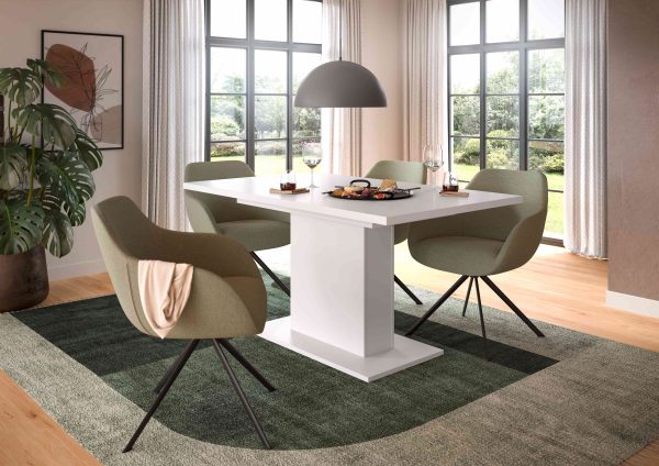 Motion eettafel kolom uitschuifbaar wit NB wit NB - Afbeelding 4