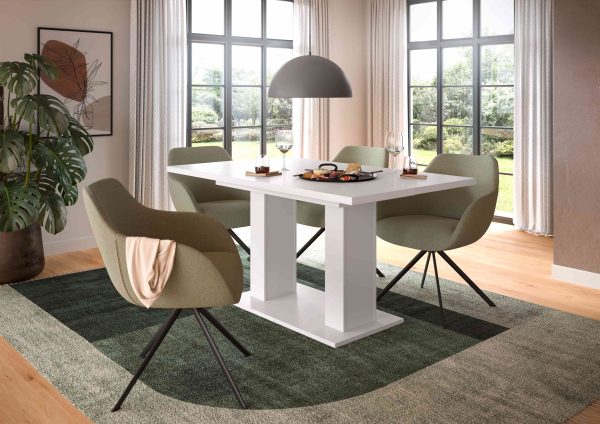 Motion eettafel D uitschuifbaar wit NB wit NB - Afbeelding 3
