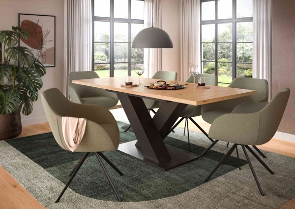 Motion uitschuifbare eettafel Artisan NB grijs NB - Afbeelding 6