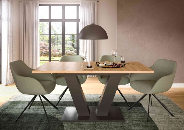 Motion uitschuifbare eettafel Artisan NB grijs NB - Afbeelding 5