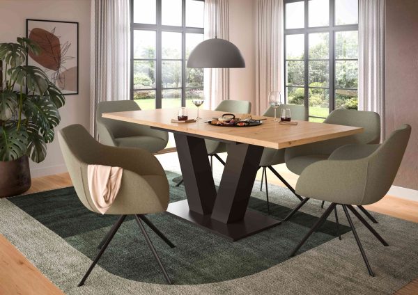 Motion uitschuifbare eettafel Artisan NB grijs NB - Afbeelding 6