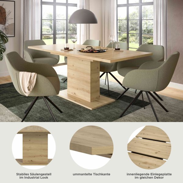 Motion eettafel kolom uitschuifbaar Artisan NB Artisan NB - Afbeelding 5