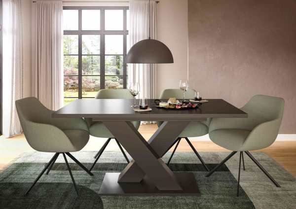 Motion uitschuifbare eettafel grijs NB grijs NB - Afbeelding 5