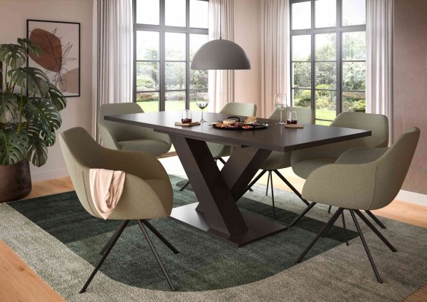 Motion uitschuifbare eettafel grijs NB grijs NB - Afbeelding 6