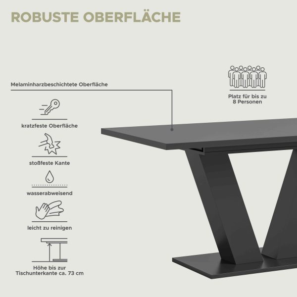 Motion uitschuifbare eettafel grijs NB grijs NB - Afbeelding 9