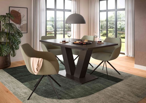 Motion uitschuifbare eettafel grijs NB grijs NB - Afbeelding 4