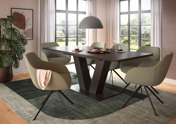 Motion uitschuifbare eettafel grijs NB grijs NB - Afbeelding 6