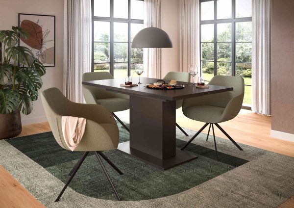 Motion eettafel kolom uitschuifbaar grijs NB grijs NB - Afbeelding 3