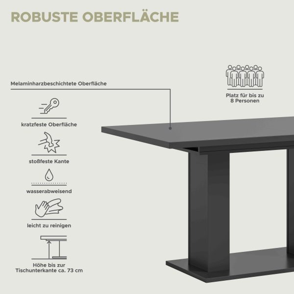 Motion eettafel D uitschuifbaar grijs NB grijs NB - Afbeelding 6