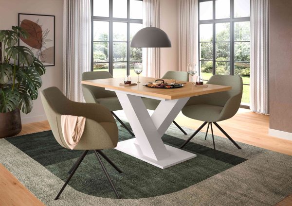 Motion uitschuifbare eettafel Artisan NB wit NB - Afbeelding 4