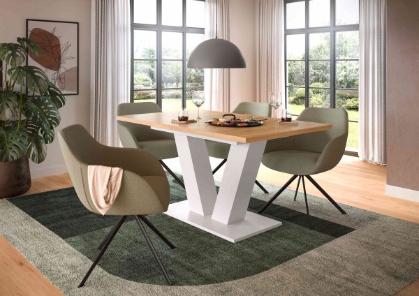 Motion eettafel V uitschuifbaar Artisan NB wit NB - Afbeelding 3