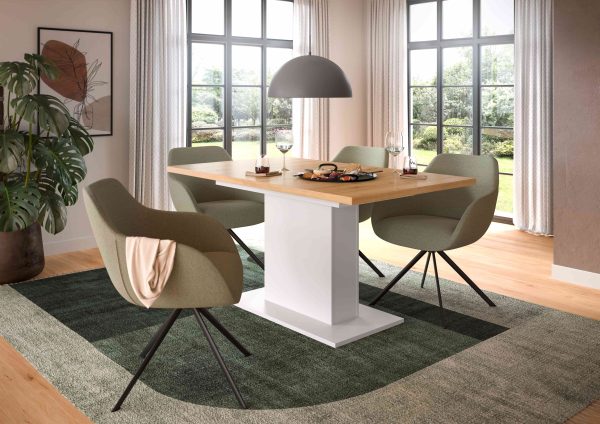 Motion eettafel kolom uitschuifbaar Artisan NB wit NB - Afbeelding 3