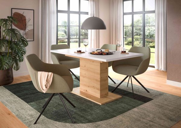 Motion eettafel kolom uitschuifbaar Artisan NB wit NB - Afbeelding 3