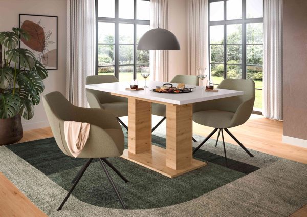 Motion eettafel D uitschuifbaar Artisan NB wit NB - Afbeelding 3