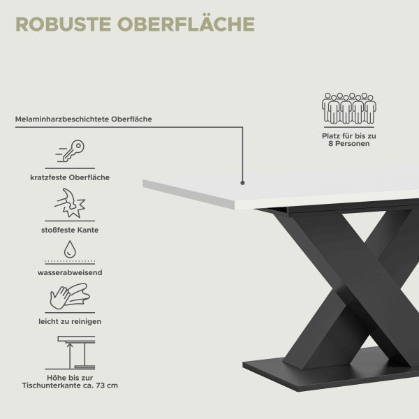 Motion uitschuifbare eettafel wit NB grijs NB - Afbeelding 9