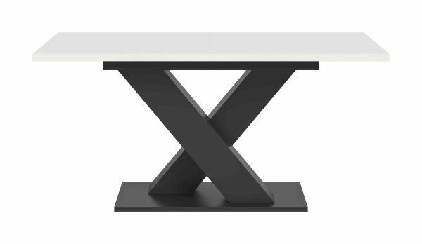 Motion uitschuifbare eettafel wit NB grijs NB - Afbeelding 2