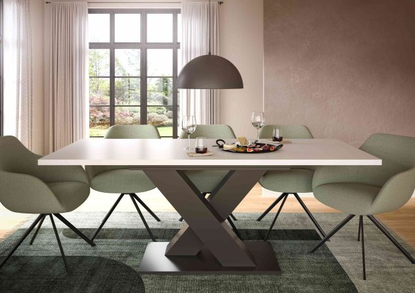 Motion uitschuifbare eettafel wit NB grijs NB - Afbeelding 7