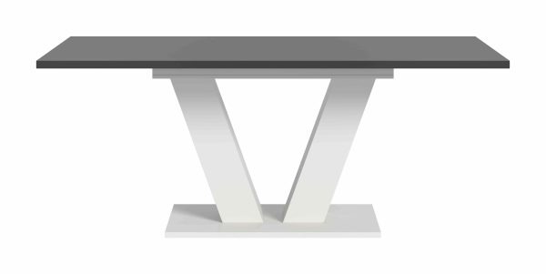 Motion eettafel V uitschuifbaar grijs NB wit NB - Afbeelding 2