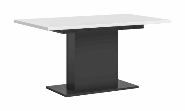 Motion eettafel kolom uitschuifbaar grijs NB wit NB