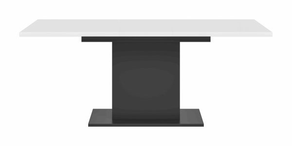 Motion eettafel kolom uitschuifbaar grijs NB wit NB - Afbeelding 2