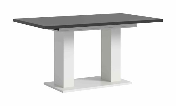 Motion eettafel D uitschuifbaar grijs NB wit NB