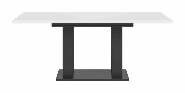 Motion eettafel D uitschuifbaar grijs NB wit NB - Afbeelding 2