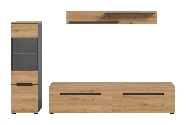 Canu woonkamercombinatie staand-hangend Artisan NB Basaltgrijs NB Abs. Artisan NB - Afbeelding 2