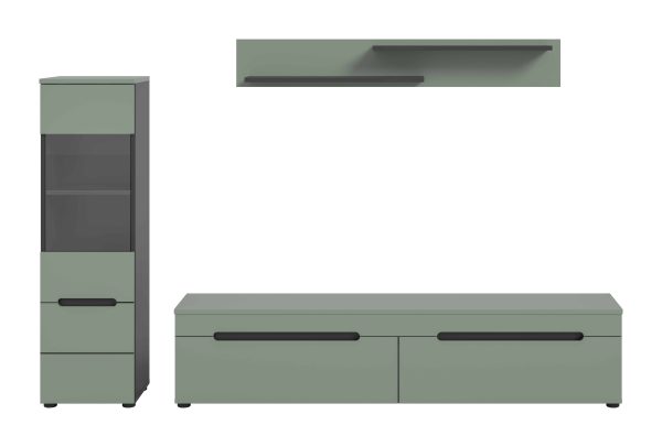 Canu wandcombinatie staand-hangend Smoke Green NB Basaltgrijs NB Abs. Smoke Green NB - Afbeelding 2