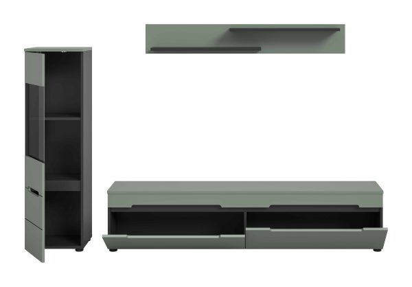 Canu wandcombinatie staand-hangend Smoke Green NB Basaltgrijs NB Abs. Smoke Green NB - Afbeelding 3