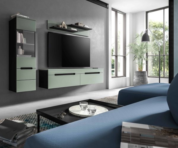 Canu wandcombinatie staand-hangend Smoke Green NB Basaltgrijs NB Abs. Smoke Green NB - Afbeelding 4