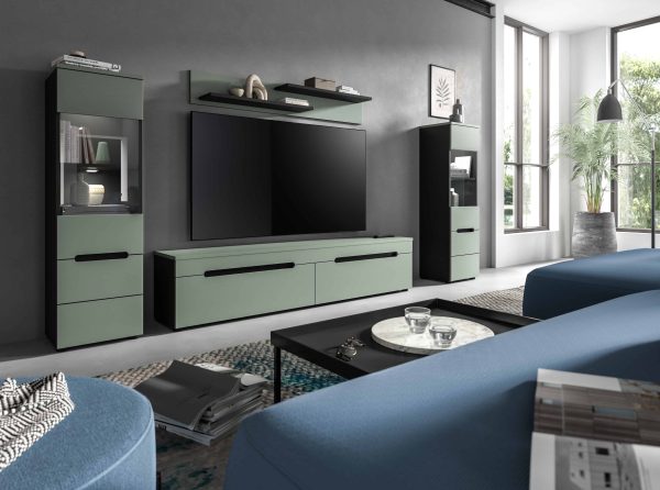 Canu wandcombinatie staand-hangend Smoke Green NB Basaltgrijs NB Abs. Smoke Green NB - Afbeelding 4