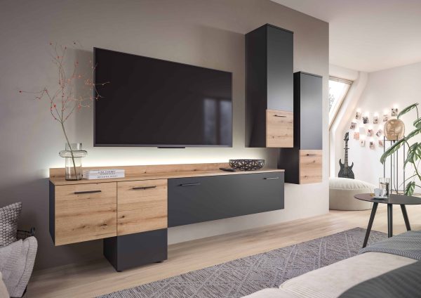 Doel woonkamercombinatie inclusief lichtgrijs NB Evoke Oak NB - Afbeelding 5