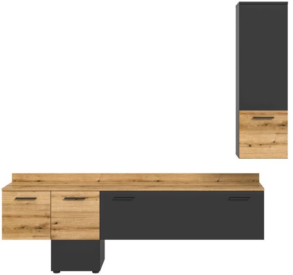 Doel woonkamercombinatie inclusief lichtgrijs NB Evoke Oak NB - Afbeelding 2